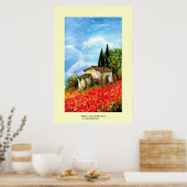 POPPEN IN TUSCANY POSTER (Keuken)