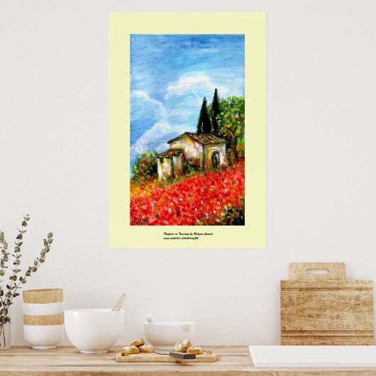 POPPEN IN TUSCANY POSTER (Keuken)