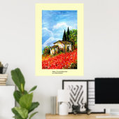 POPPEN IN TUSCANY POSTER (Thuiskantoor)