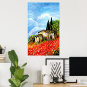 POPPEN IN TUSCANY POSTER (Thuiskantoor)