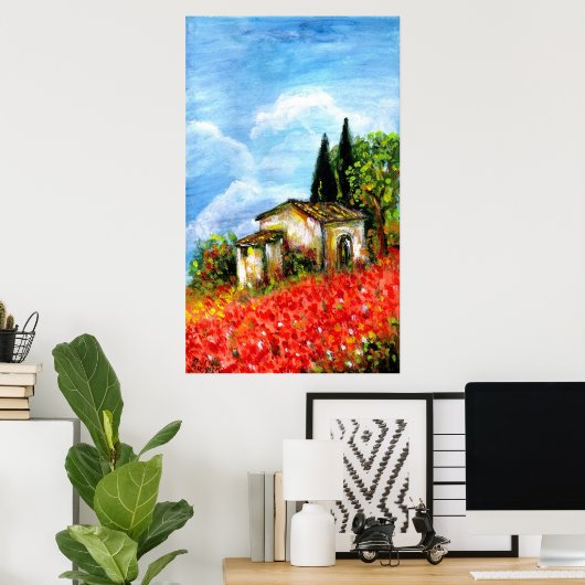 POPPEN IN TUSCANY POSTER (Thuiskantoor)