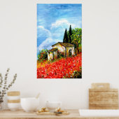 POPPEN IN TUSCANY POSTER (Keuken)