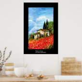 POPPEN IN TUSCANY POSTER (Keuken)
