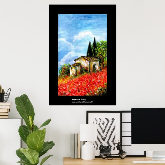 POPPEN IN TUSCANY POSTER (Thuiskantoor)