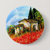 POPPEN IN TUSCANY RONDE BUTTON 7,6 CM (Voorkant)