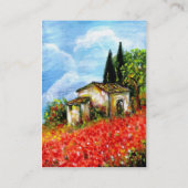 POPPEN IN TUSCANY VISITEKAARTJE (Achterkant)