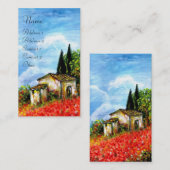 POPPEN IN TUSCANY VISITEKAARTJE (Voorkant / Achterkant)