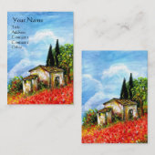 POPPEN IN TUSCANY VISITEKAARTJE (Voorkant / Achterkant)