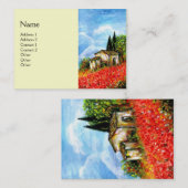 POPPEN IN TUSCANY VISITEKAARTJE (Voorkant / Achterkant)