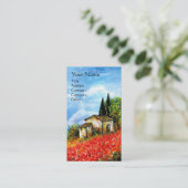 POPPEN IN TUSCANY VISITEKAARTJE (Staand voorkant)