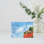 POPPEN IN TUSCANY VISITEKAARTJE (Staand voorkant)