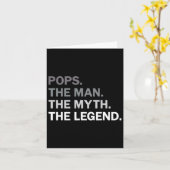 Poppen Man Myth Legend Opa Vaders Dag Verjaardag Kaart (Gele Bloem)