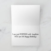 "POPPEN MET LAUGHTER" OMDAT U "50" BENT KAART (Binnen)