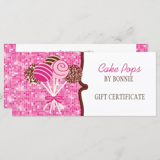 Poppen met roze tang : Cadeaubon (Voorkant / Achterkant)