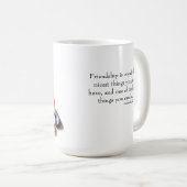 poppen met vriendschapsbanden Gezegde Koffiemok (Voorkant rechts)