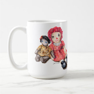  poppen met vriendschapsbanden Gezegde Koffiemok