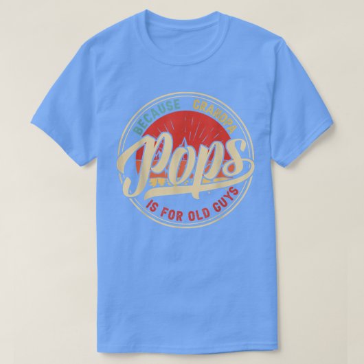 Poppen omdat opa voor oude jongens is, retro t-shirt (Design voorkant)