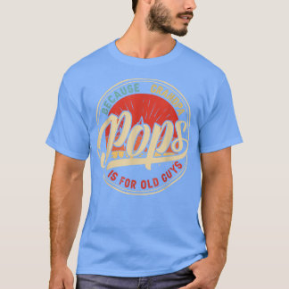 Poppen omdat opa voor oude jongens is, retro t-shirt