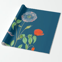 POPPEN OP DARK BLUE Wrapping Paper