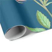 POPPEN OP DARK BLUE Wrapping Paper Cadeaupapier (Rol Hoek)