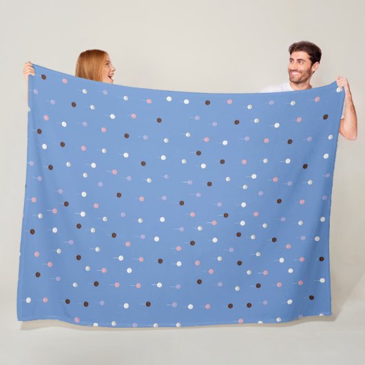 Poppen overal fleece deken (In situ)