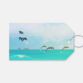 Poppen Peeps Beach Boy Cadeaulabel (Voorkant (Horizontaal))