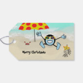 Poppen Peeps Beach Boy Cadeaulabel (Achterkant Horizontaal)