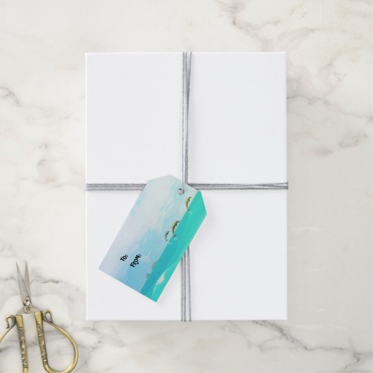 Poppen Peeps Beach Boy Cadeaulabel (Met Touw)