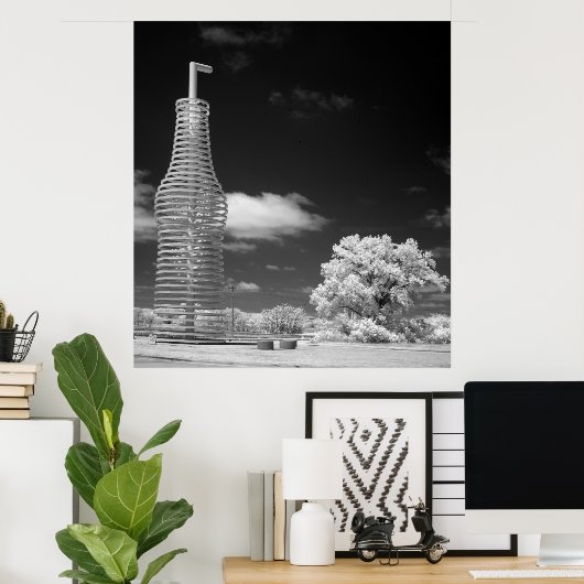 Poppen Route 66 Restaurant en Gift Shop Poster (Thuiskantoor)