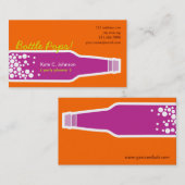 Poppen Roze afgewerkt Visitekaartje Aangepast prof (Voorkant / Achterkant)