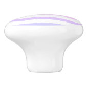 Poppen Roze Geel Paarse Waterverf Strepen Keramische Knop (Zijkant)