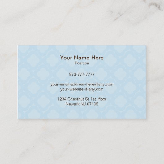 Poppen Slogans Visitekaartjes (Achterkant)