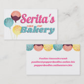 Poppen snoep bakkerijsnoepjes visitekaartje (Voorkant / Achterkant)