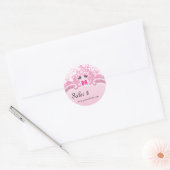 Poppen sticker Price Label Sale Zebra Roze (Envelop)