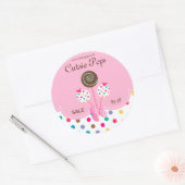 Poppen Stickers Bakkerij Stomme Stippen Roze Munt (Envelop)