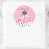 Poppen Stickers Bakkerij Stomme Stippen Roze Munt (Tas)