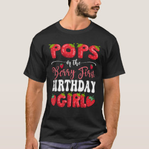 Poppen van Berry eerste verjaardag meisje aardbei T-shirt
