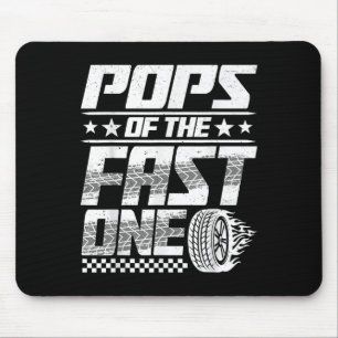 Poppen van de Fast One First Birthday Racing Car F Muismat
