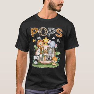 Poppen van de twee wilde 2e verjaardag safari dier t-shirt