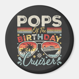 Poppen van de Verjaardag Cruiser Vacation Circle Magneet