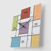 Poppen van kleur vierkante klok (Hoek)