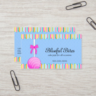 Poppen van kleurrijke Cake Visitekaartje