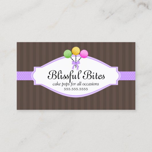 Poppen van kleurrijke Cake Visitekaartje (Voorkant)