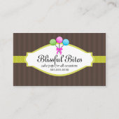 Poppen van kleurrijke Cake Visitekaartje (Voorkant)