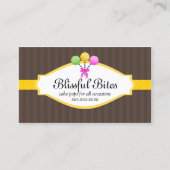 Poppen van kleurrijke Cake Visitekaartje (Voorkant)