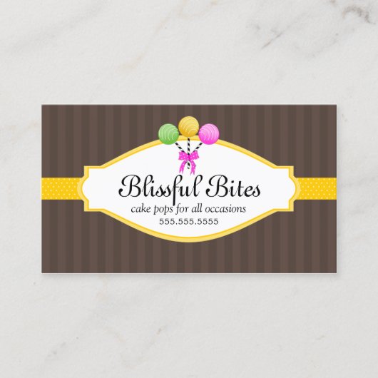 Poppen van kleurrijke Cake Visitekaartje (Voorkant)