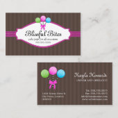 Poppen van kleurrijke Cake Visitekaartje (Voorkant / Achterkant)