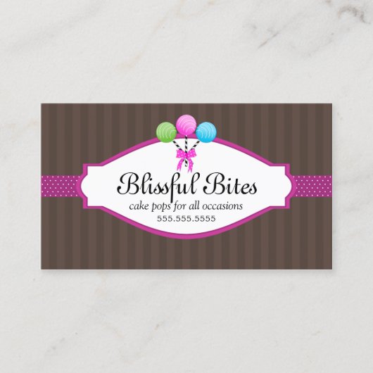 Poppen van kleurrijke Cake Visitekaartje (Voorkant)