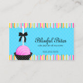 Poppen van kleurrijke Cake Visitekaartje (Voorkant)