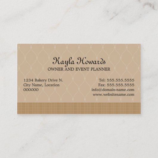 Poppen van rotsrok visitekaartje (Achterkant)